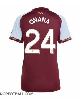 Billige Fotballdrakt Aston Villa Amadou Onana #24 Replika Hjemmedrakt Dame 2025-26 Kortermet Billige Fotballdrakt Aston Villa Amadou Onana #24 Replika Hjemmedrakt Dame 2025-26 Kortermet